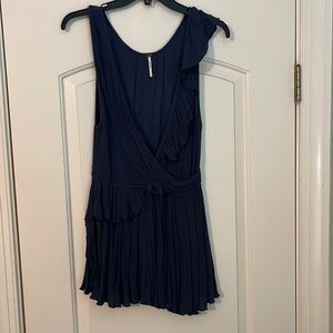Free People navy blue tank top